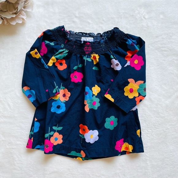 Hanna Andersson Other - Hanna Andersson Navy Flower Top
